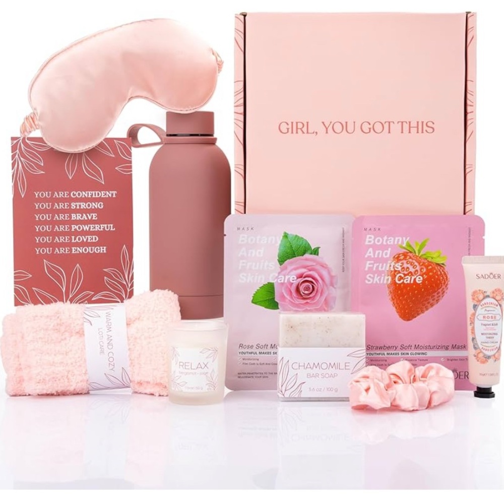 Source Unknown Pink Moisturizer and Body Oil Set